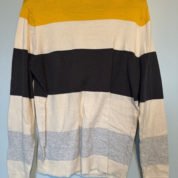 Merona Yellow and Black Striped Cardigan Sweater - Picture 3 of 3